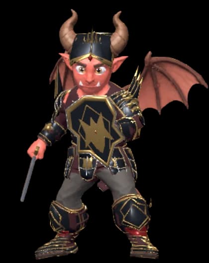 Devil fighter in maximum tier gear